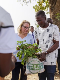 Svenja Schulze (SPD), Federal Minister for Economic Cooperation and Development visits the
