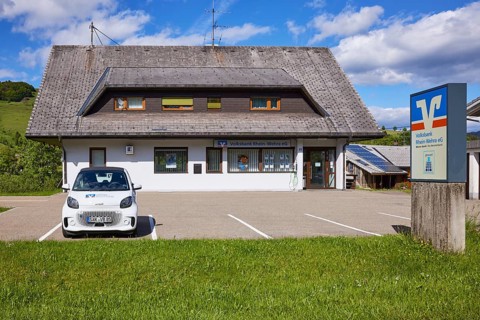 Volksbank Rhein-Wehra eG, branch in the Innerlehen district, Bernau im Schwarzwald, Black Forest,