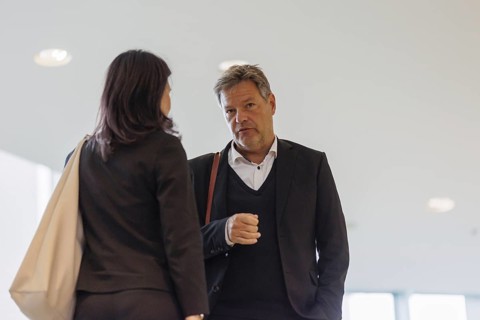 Annalena Bärbock (Alliance 90/The Greens), Federal Foreign Minister, and Robert Habeck (Alliance