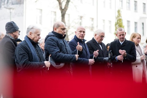Bogdan Borusewicz (co-founder of Solidarnosc), Kai Wegner (Governing Mayor of Berlin), Frank-Walter