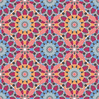 Islamic geometric seamless vector pattern