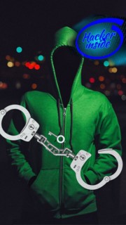 Symbol photo, crime, cybercrime, data theft, cybercrime, crime, police, handcuffs, law, court,