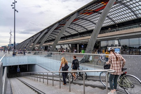 New bicycle car park at Amsterdam Central Station, IJboulevard, space for around 4000 bicycles,
