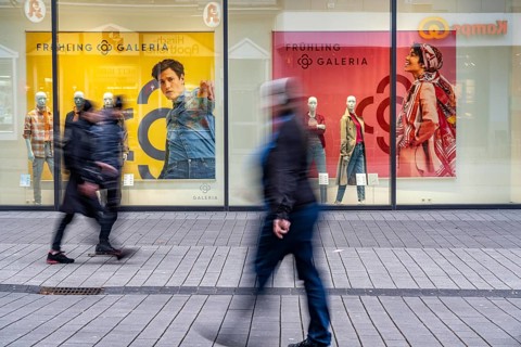 Galeria Kaufhof department stores' in Essen city centre, in the Limbecker Platz shopping centre, is