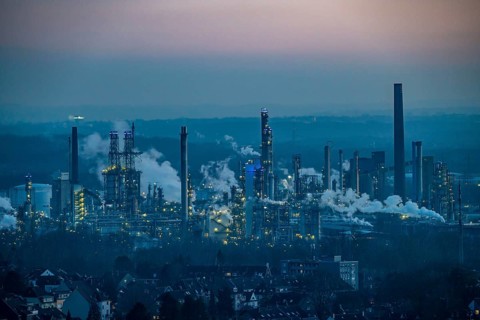 Ruhr Öl GmbH refinery in Gelsenkirchen Horst, Gelsenkirchen, North Rhine-Westphalia, Germany,