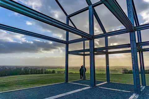 The Norddeutschland spoil tip in Neukirchen-Vluyn, a mining spoil tip, today a landscape park,