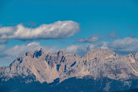 Alps, mountain panorama, rose garden group above the Etschtal valley, South Tyrol, Italy, Europe