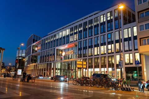 Corporate headquarters of the travel portal HRS, at Cologne Central Station, Breslauer Platz,