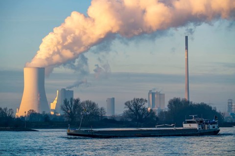 Cooling tower of the coal-fired power plant Duisburg-Walsum, operated by STEAG and EVN AG, 181