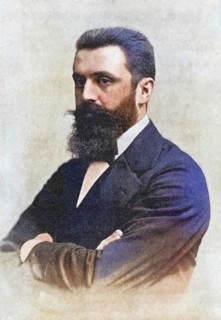 Theodor Herzl (1860-1904), Zionist leader. Convened the first Zionist Congress in Basel in 1897,