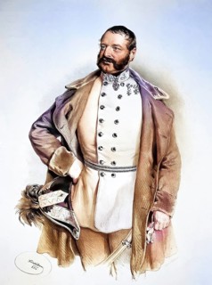 Josef Schneider Freiherr von Arno (1811-1857), k. k. Generalmajor, Historical, digitally restored