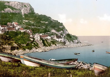 Runswick Bay, Whitby, a historic harbour town on the North Sea coast of the county of Yorkshire in