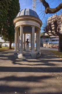 Washington Memorial Lugano, park, lawn, modern architecture, Riva Antonio Caccia street, Lugano,