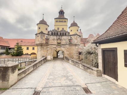 Ellinger Tor, city gate of Weissenburg in Bavaria, Germany, Europe