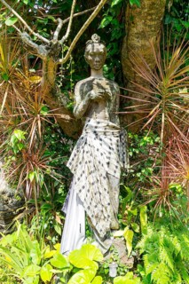 Statue in the temple Puri Saren Agung, in the palace of the royal family of Udud, Ubud, District