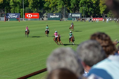 Scene from the 131st Argentine Open Polo Championship (Spanish: Campeonato Argentino Abierto de