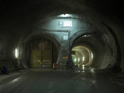 Tunnel section in construction lot H53, Brenner Base Tunnel, Tyrol, Austria, Europe