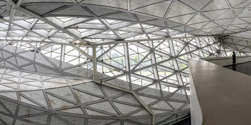 Guangzhou Opera Grand Theatre Opera building by Zaha Hadid modern architecture panorama in