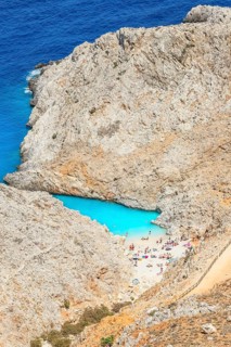 Seitan limania beach, Chania, Crete, Greek Islands, Greece, Europe
