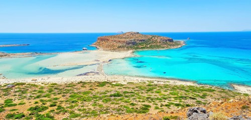 Balos bay, Gramvousa Peninsula, Chania, Crete, Greece, Europe