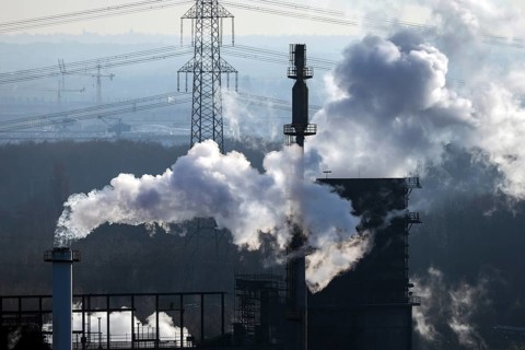 Bottrop, North Rhine-Westphalia, Germany, The Prosper coking plant is one of three operating coking