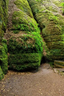 The Dragon Gorge, a gorge and geological natural monument and nature reserve in the Marienschlucht