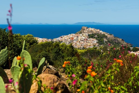 Picturesque town by the sea, Castelsardo, Sardinia, Italy, Europe