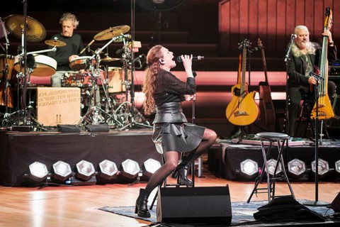 Julia Neigel, singer of Silly live on elektroAKUSTIK Tour in the sold-out Berlin Philharmonie on 16