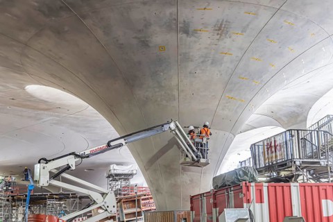 Impressions of the new Stuttgart 21 main station. The shell is finished, now it's time for the