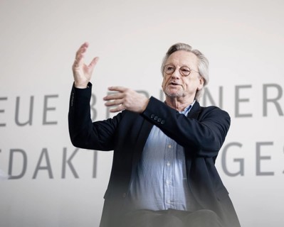 Peter Brandt, recorded during an interview at the NBR office in Berlin. 09.05.2022