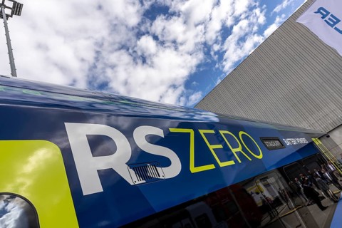 RS ZERO with hydrogen drive from Stadler Rail AG, manufacturer of rail vehicles. World premiere at