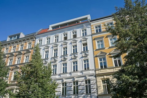Old buildings, Rykestraße, Prenzlauer Berg, Pankow, Berlin, Germany, Europe