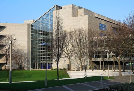 Modern architecture of Dublin City Council Civic Offices building, Dublin, Ireland, Republic of