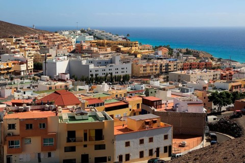 Morro Jable town, Jandia peninsula, Fuerteventura, Canary Islands, Spain, Europe