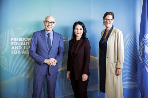 Annalena Bärbock, Federal Foreign Minister, meets Volker Türk, United Nations High Commissioner for