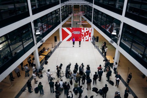 Iratxe Garcv?a Pv©rez, Chair of the S&D Group in the European Parliament, and Katarina Barley,