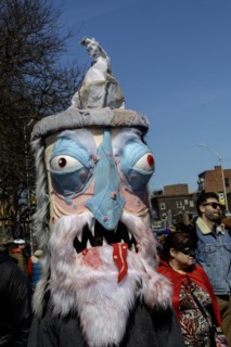 Detroit, Michigan, The Marche du Nain Rouge celebrates the coming of spring and banishes the Nain