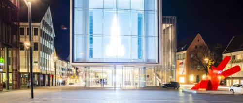 Kunsthalle Weishaupt, Hans-und-Sophie-Scholl-Platz, Ulm, Baden-Württemberg, Germany, Europe