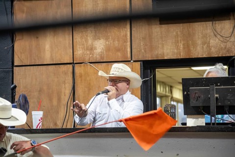 Oklahoma City, Oklahoma, The auctioneer at the Oklahoma National Stockyards. Since it was founded