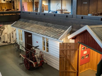 Inside De Heibergske Samlinger, an open air museum at Kaupanger near the Sognefjord, traditional
