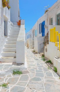 Man riding mule, Kastro, Sifnos Island, Cyclades Islands, Greece, Europe