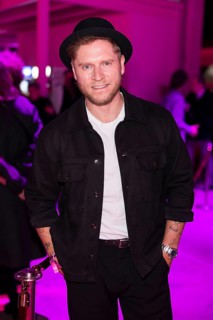Johannes Oerding on the red carpet in front of the Polyton 2024 award ceremony in Berlin's Atelier
