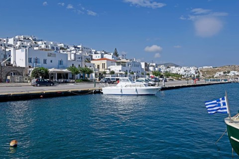 View of Noussa on Paros, Cyclades, Greece, Europe