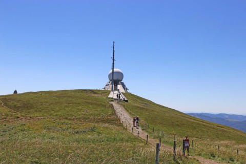 Radar station on the summit of the Grand Ballon, at 1, 424 metres the highest peak in the Vosges