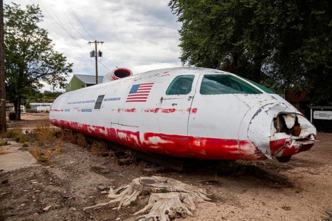Pueblo, Colorado, A tracked levitated research vehicle at the Pueblo Railway Museum. Several