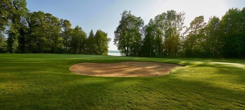 Golf course, sand bunker