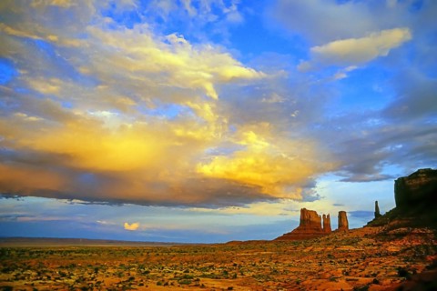 Monument Valley, Navajo Land, Colorado Plateau, under Navajo administration, Utah, USA, North