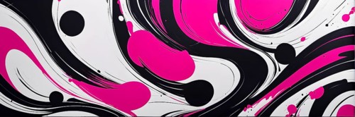 Minimalist illustration abstract geometric shapes with pink color accent suggesting fun and ease,