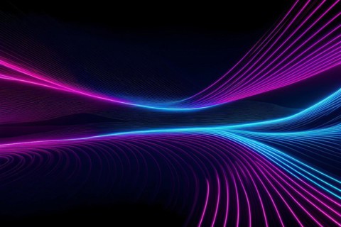 Background with vibrant flowing lines, AI generated, colors, animation, abstract, geometry, art,