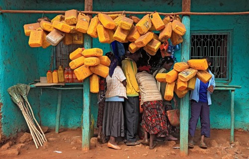 South Ethiopia, street scene and market in Sodo, Ethiopia, Africa